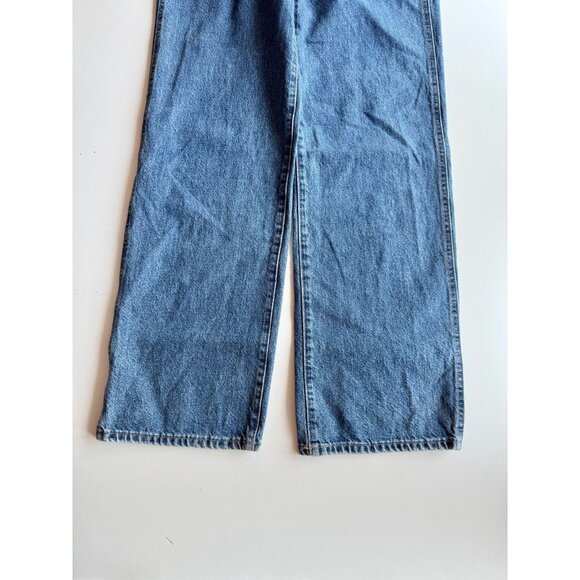 Aritzia SUNDAY BEST Jupiter 90's Medium Blue High Rise Wide Leg Jeans, Size 2 - Picture 4 of 16